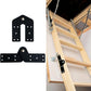 Attic Ladder Hinge Parts Kit Replacement Pull Down attic Stair Parts(2pcs)