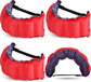 Inflatable Swim Belt Pool Flotation Portable Waist Floatation Aid for Adults Adjustable Training with Buckle and Rope Swimming Beginners Red Blue