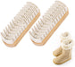 Suede Brush, Snow Boots 2 Pcs Brushes Shoes Cleaner Crepe Matte Scrubber for Dress and Boot Care