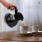 Coffee Decanter Pot, 1.2QT Universal Pot Commercial Maker Replacement with Black Handle for Machine Stove Reusable