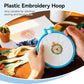 Embroidery Hoop Plastic, 5in Plastic Circle Cross Stitch Ring Supplies for Art Craft Sewing, Random Color