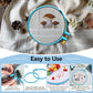 Embroidery Hoop Plastic, 5in Plastic Circle Cross Stitch Ring Supplies for Art Craft Sewing, Random Color