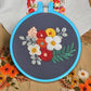 Embroidery Hoop Plastic, 5in Plastic Circle Cross Stitch Ring Supplies for Art Craft Sewing, Random Color