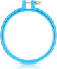 Embroidery Hoop Plastic, 5in Plastic Circle Cross Stitch Ring Supplies for Art Craft Sewing, Random Color