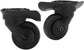 1 Pair Luggage Suitcase Wheels, Universal Replacement Wheels for Mute Swivel Casters Black