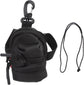 Key Chain Pouch, Wallet Mini Cash Pouch Keychain Storage Bag Zippers with Carabiner for Men Women(Black) Black