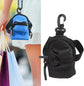 Key Chain Pouch, Wallet Mini Cash Pouch Keychain Storage Bag Zippers with Carabiner for Men Women(Black) Black