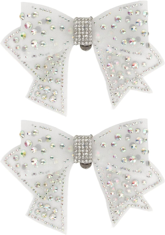 2 Pieces Bow Shoe Clips, Decorative Clips Rhinestone Buckle Shoes Decorations for Woman and Girl