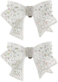 2 Pieces Bow Shoe Clips, Decorative Clips Rhinestone Buckle Shoes Decorations for Woman and Girl