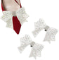 2 Pieces Bow Shoe Clips, Decorative Clips Rhinestone Buckle Shoes Decorations for Woman and Girl