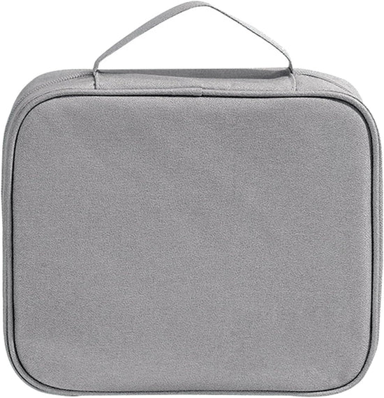 Travel Toiletry Bag for Women, Cosmetic Man Gray Makeup Portable Case Large Capacity Organizer Pouch Make Up Business Trips