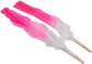 Dance Fan, 1 Pair Long Fan Belly Fans Folding Performance Classical (Pink)