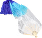 Dance Fan, 1 Pair Long Fan Belly Fans Folding Performance Classical (Blue)