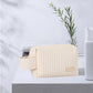 Travel Makeup Bag for Women, Large Capacity Cosmetic White Case Organizer Waterproof PU Toiletry Portable Handle with Multi Pockets
