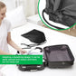 Nylon Drawstring Shoe Bag, 3PCS Bags for Travelling Dustproof Waterproof Travel Bag Underwear Shoes Pants Storage(Black)