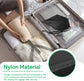 Nylon Drawstring Shoe Bag, 3PCS Bags for Travelling Dustproof Waterproof Travel Bag Underwear Shoes Pants Storage(Black)