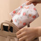 2Pcs Printed Pocket Cosmetic Bag, Mini Makeup Bag Portable Lipstick Case Travel Organizer for Headphones Jewelry