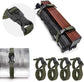 4PCS Backpack Straps, Straps with Buckles Hip Belt Replacement Double Safety Buckle Baggage Packing Suitcase Fixed Rope for Outdoor