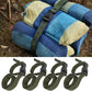 4PCS Backpack Straps, Straps with Buckles Hip Belt Replacement Double Safety Buckle Baggage Packing Suitcase Fixed Rope for Outdoor