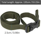 4PCS Backpack Straps, Straps with Buckles Hip Belt Replacement Double Safety Buckle Baggage Packing Suitcase Fixed Rope for Outdoor