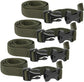 4PCS Backpack Straps, Straps with Buckles Hip Belt Replacement Double Safety Buckle Baggage Packing Suitcase Fixed Rope for Outdoor