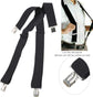 Mens Suspenders, 2 Inches Wide X Back Adjustable Suspenders with Heavy Duty Clips Men&
