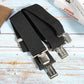 Mens Suspenders, 2 Inches Wide X Back Adjustable Suspenders with Heavy Duty Clips Men&