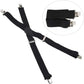 Mens Suspenders, 2 Inches Wide X Back Adjustable Suspenders with Heavy Duty Clips Men&