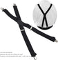 Mens Suspenders, 2 Inches Wide X Back Adjustable Suspenders with Heavy Duty Clips Men&