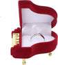 Jewelry Ring Box, Piano Shaped Wedding Box Gift Boxes for Earring Pendant Case