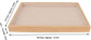 Velvet Stackable Jewelry Tray, Wood Flat Organizer Tray Drawer for Necklace Bracelet Ring Showcase Display(Beige)