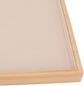 Velvet Stackable Jewelry Tray, Wood Flat Organizer Tray Drawer for Necklace Bracelet Ring Showcase Display(Beige)