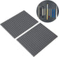 Small Soldering Mat 2pcs, Rubber Repair Work 4.1x5.6in Heat Resistant Antislip Station Pad Watch Tools Storage for Repairing Maintenance