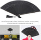 Hand Fans for Women Foldable, Black Folding Fan with Gift Box Silk Bamboo Frames Cosplay Party Props Decoration Small