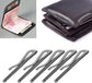 5pcs 3.3in Spring Metal Money Clip, Wallet Clamp Organizers for Bifold Purse(Black)