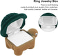 Portable Jewelry Box Organizer, Cute Cartoon Animal Wedding Ring Small Protector Case Soft Storage for Women