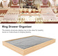 Rings Organizer Tray, 100 Slots Ring Earrings Trays Velvet Jewelry Display Tray Earring Storage Box rawer for Women Girls(grey)