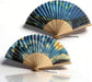 Foldable Hand Fan, 2PCS Held Silk Folding Fan Chinese Handheld with Frames Decorative Starry Night Pattern for Dancing Cosplay Wedding Party Props Decoration