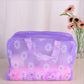 Clear Cosmetics Bag, PVC Zippered Toiletry Carry Pouch Waterproof Makeup Bag Travel Bags Organizer Case for Vacation(yellow)