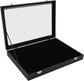Pin Display, 9.4 X 13.8in Collection Holder Dustproof Enamel Display Box Jewelry Medals Storage Case for Sports Memorabilia