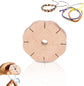 Kumihimo Disk 8 Slots, Wooden Round Wood Braiding Plate Hand Rope Beading Cord Disc DIY Bracelet Loom Weaving Board