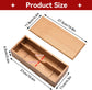 Wooden Cutlery Box with Lid, Small Drawer Organizer Kitchen, in for Spoon Utensil Chopsticks Kitchen Countertop, 10.6x4.3x2.5inch