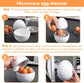 Microwave Egg Cooker, Hard Boiled 4 Capacity Boiler Steamer Poacher Microwavable with Lid for Cooking Kitchen Tools
