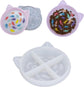 Epoxy Resin Mold, Silicone Dog Bowl Molds Slow Feeder Food Bowls Water Plate Mould for Small Medium Dogs Cats Puppy(cat)