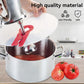 12 Inch Mixing Bowl Splatter Guard, Silicone Hand Mixer Shield Splash Guard Anti Cover for Baking & Cooking