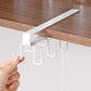 Mug Hooks Under Cabinet, Coffee Cup Cabinet No Drilling Hanger Hanging Cups Organizer for Kitchen Utensil Storage