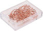 100PCS Rabbit Shape Paper Clips, Rose Gold Bunny Paperclips Decorative Clips Cute Animals Bookmark for Office School Home Desk Organizers