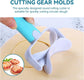 3PCS Pastry Rolling Cutter, Cookie Cutter Plastic Dough Blade Roller Round Fondant Slicer Baking Accessory for Cake Cookies Biscuits