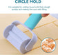 3PCS Pastry Rolling Cutter, Cookie Cutter Plastic Dough Blade Roller Round Fondant Slicer Baking Accessory for Cake Cookies Biscuits