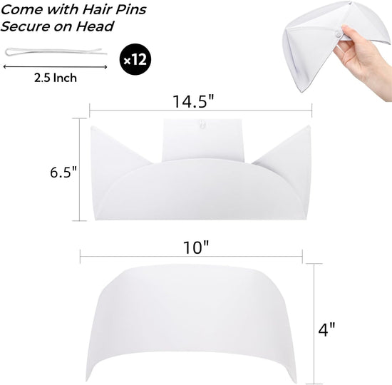 18 Pcs Nurse Hat Set, 6 Sturdy Caps with 12 Pins for Halloween, White Headband Costume Suitable Women, School, Party, Cosplay Supplies